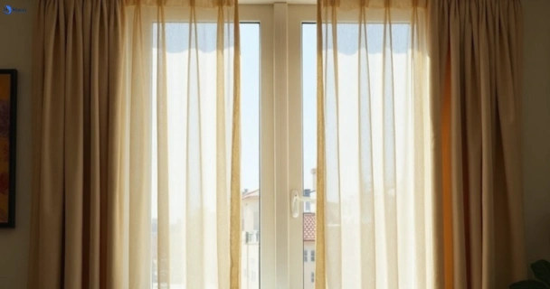Dull dusty drapes in killarney-heights-nsw before professional cleaning